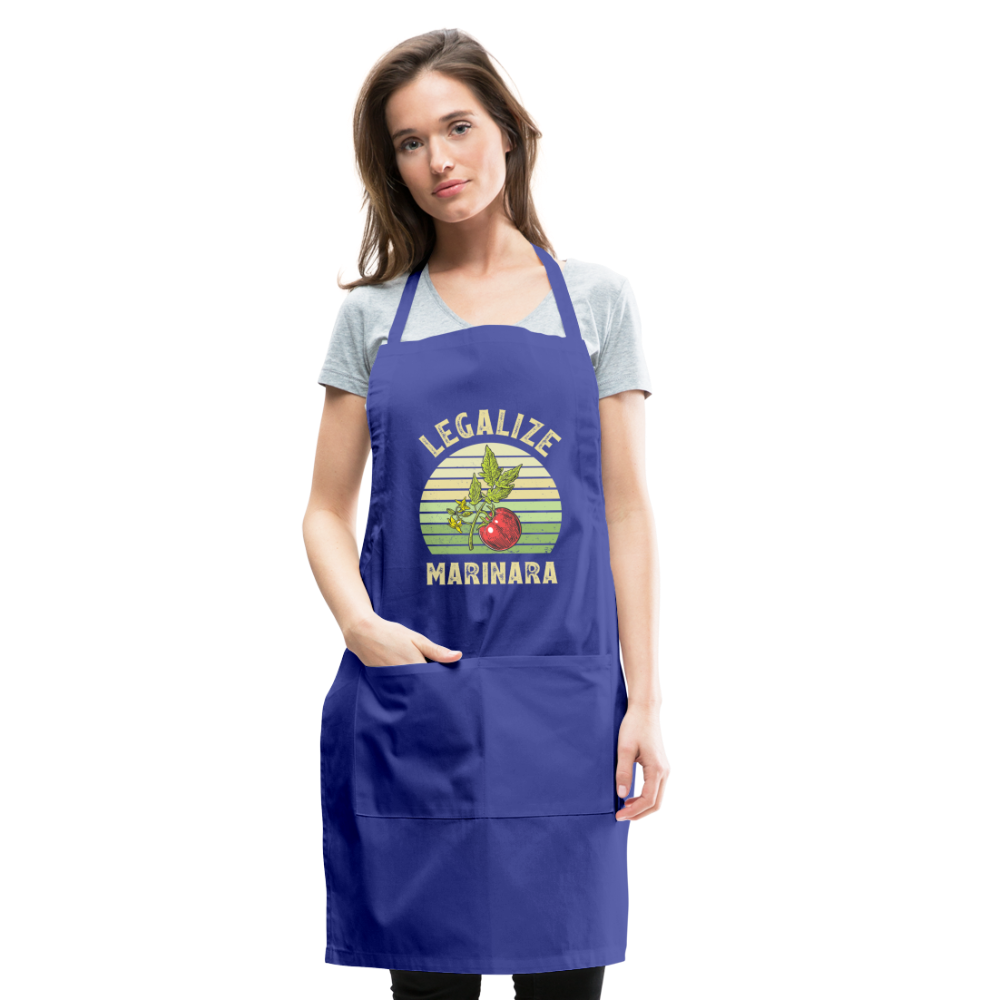Legalize Marinara Adjustable Apron - royal blue