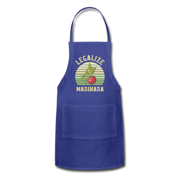 Legalize Marinara Adjustable Apron - royal blue