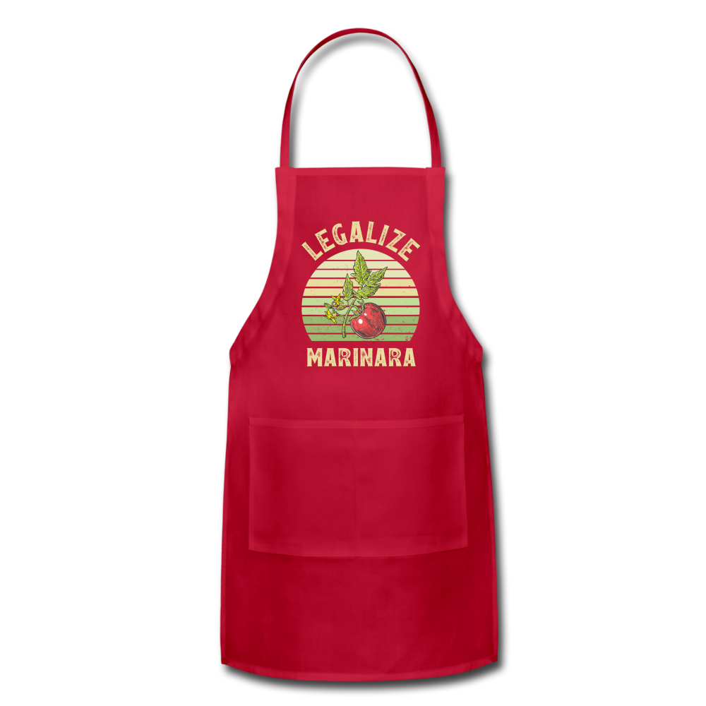 Legalize Marinara Adjustable Apron - red
