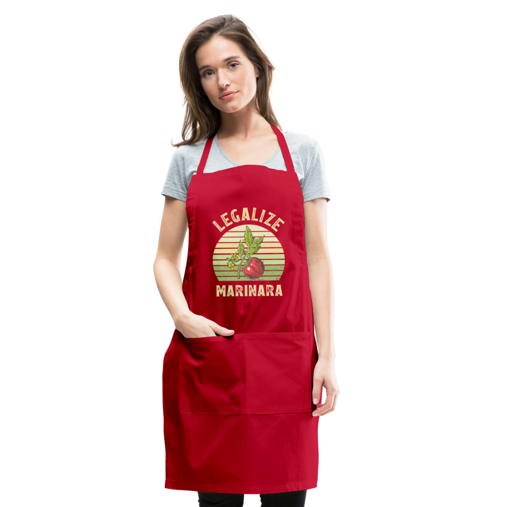 Legalize Marinara Adjustable Apron - red