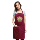 I Don't Need a Recipe I'm Italian Adjustable Apron - burgundy
