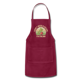 I Don't Need a Recipe I'm Italian Adjustable Apron - burgundy