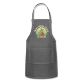 I Don't Need a Recipe I'm Italian Adjustable Apron - charcoal
