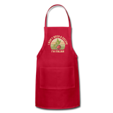 I Don't Need a Recipe I'm Italian Adjustable Apron - red