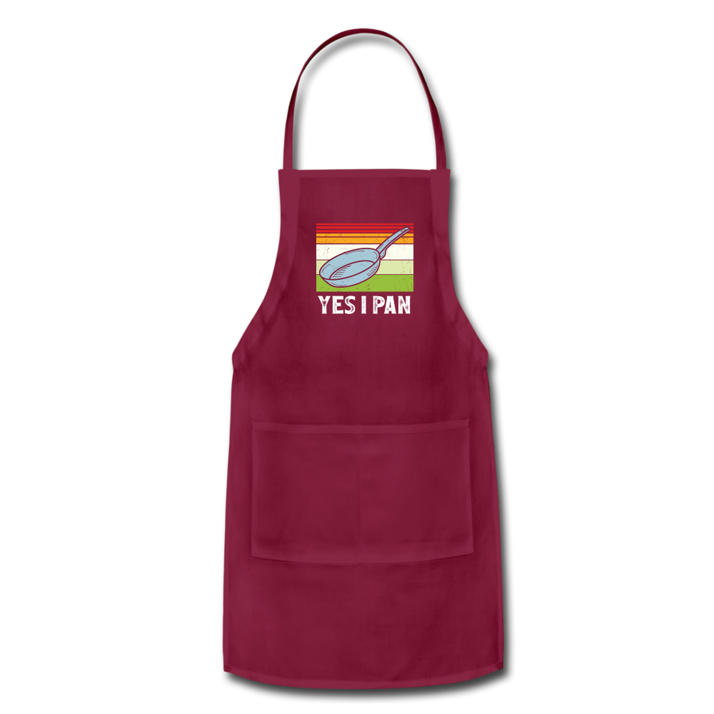 Yes I Pan Adjustable Apron - burgundy