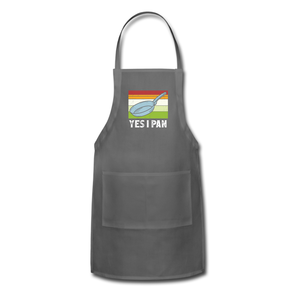 Yes I Pan Adjustable Apron - charcoal