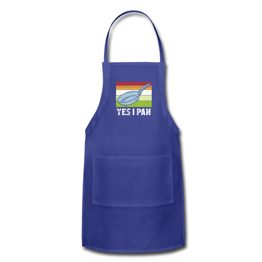 Yes I Pan Adjustable Apron - royal blue