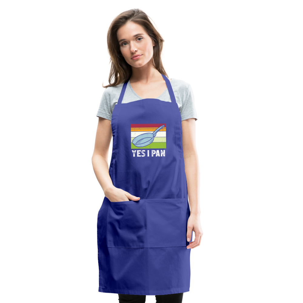 Yes I Pan Adjustable Apron - royal blue