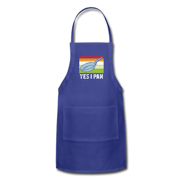 Yes I Pan Adjustable Apron - royal blue