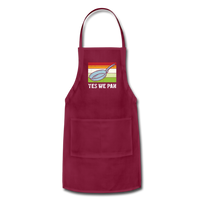Yes We Pan Adjustable Apron - burgundy