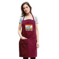 Yes We Pan Adjustable Apron - burgundy