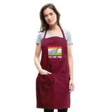 Yes We Pan Adjustable Apron - burgundy