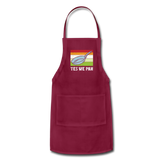 Yes We Pan Adjustable Apron - burgundy