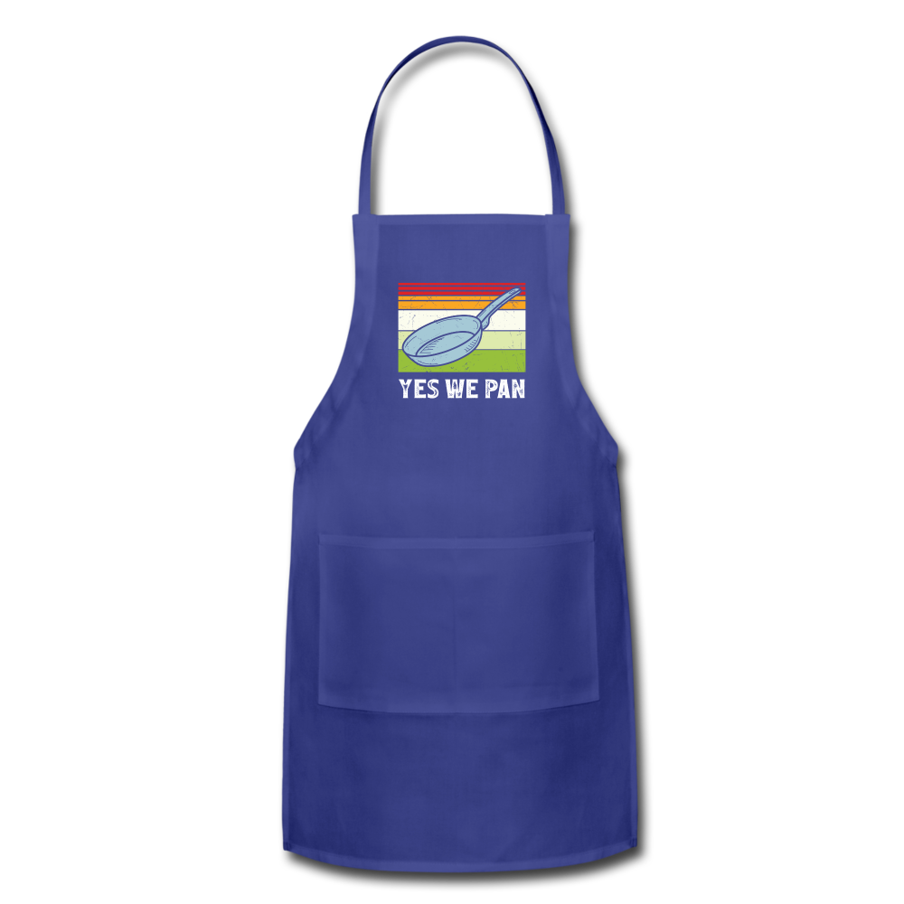 Yes We Pan Adjustable Apron - royal blue