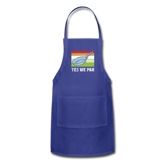 Yes We Pan Adjustable Apron - royal blue