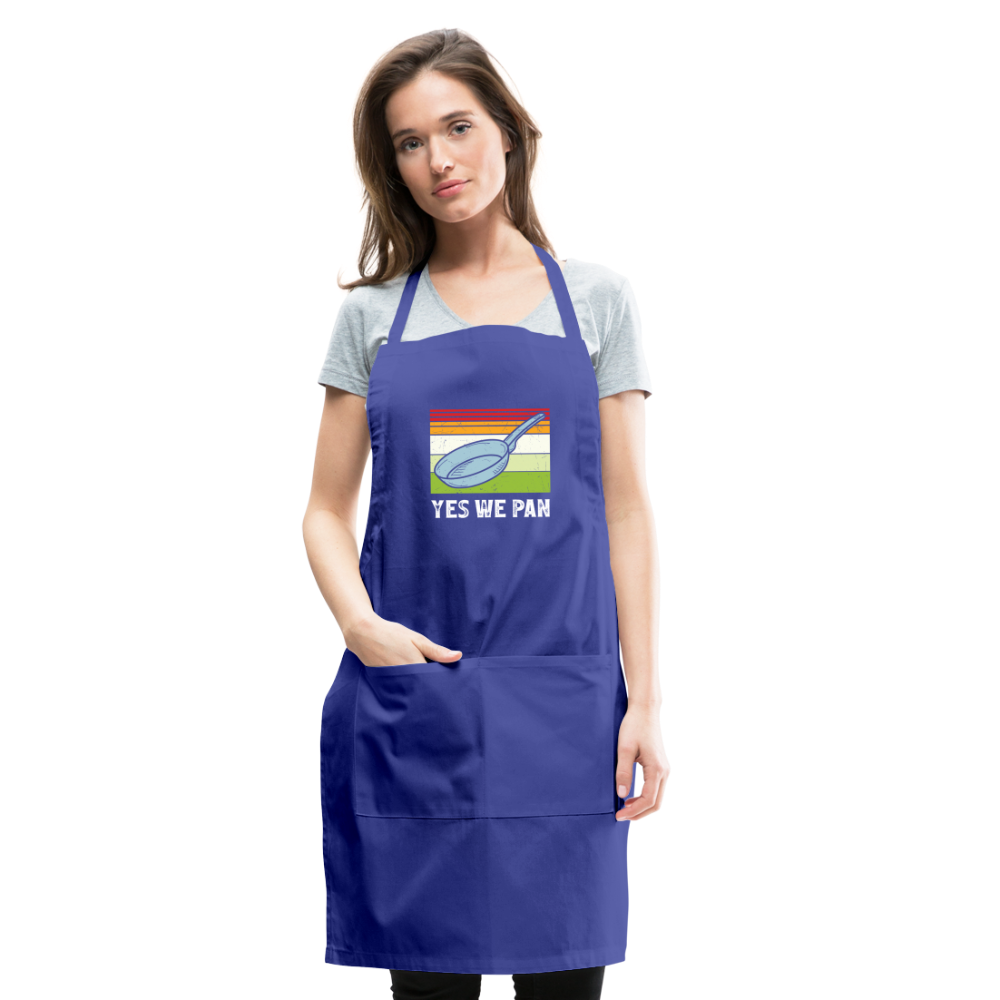 Yes We Pan Adjustable Apron - royal blue