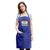 Yes We Pan Adjustable Apron - royal blue