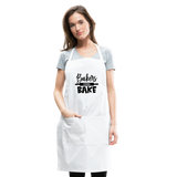 Bakers Gonna Bake Adjustable Apron - white