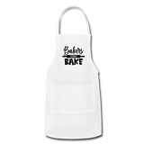 Bakers Gonna Bake Adjustable Apron - white