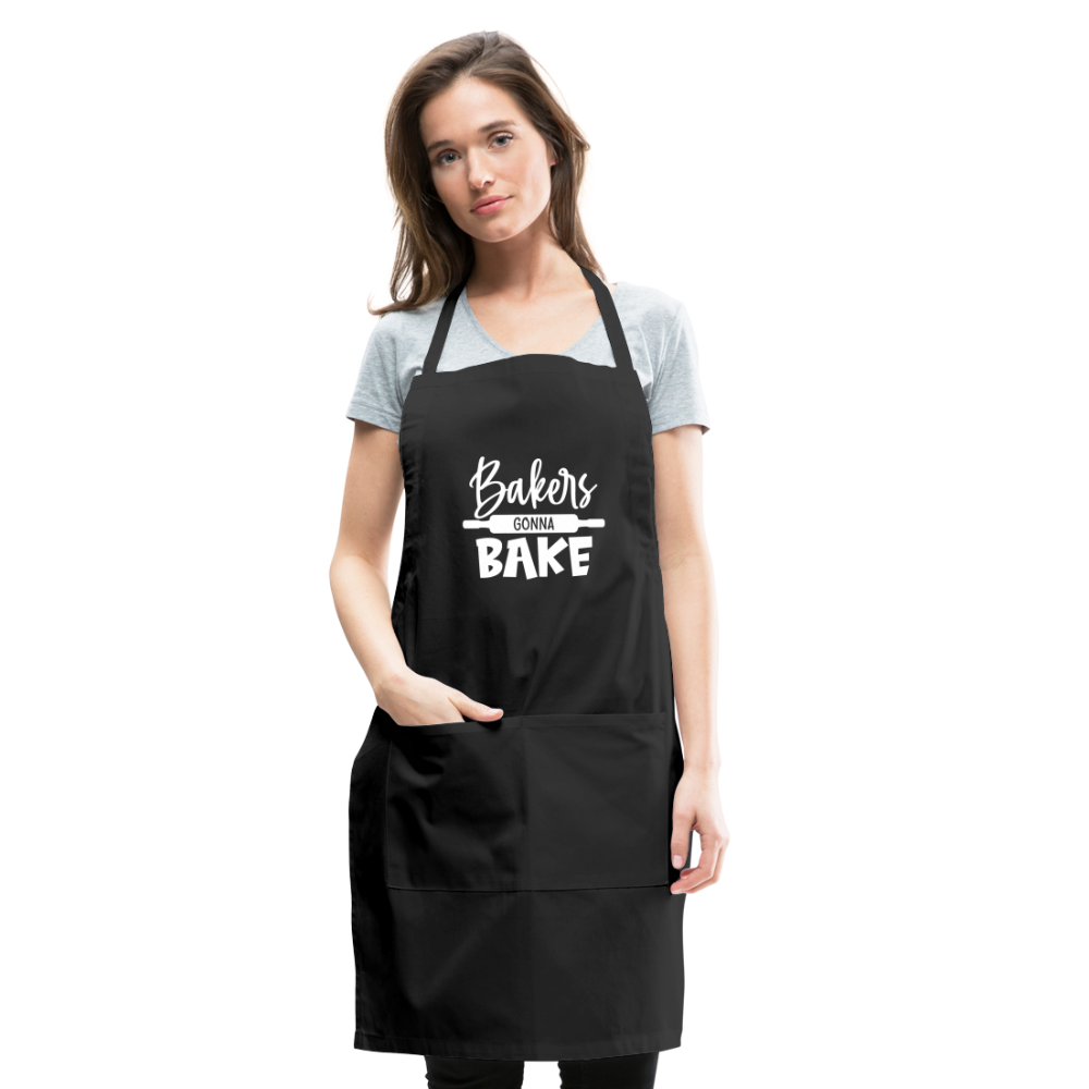 Bakers Gonna Bake Adjustable Apron - black