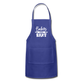 Bakers Gonna Bake Adjustable Apron - royal blue