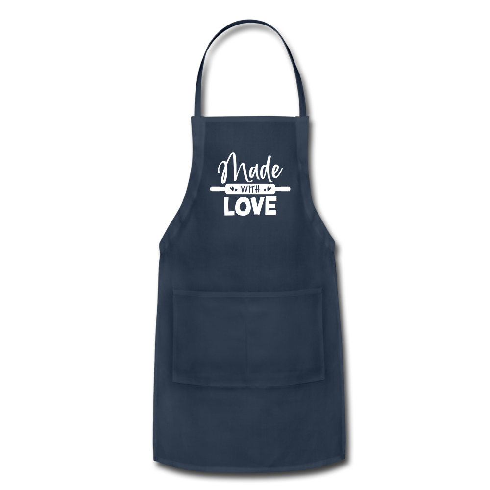 Made with Love Adjustable Apron - navy