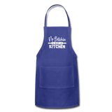 No Bitchin in My Kitchen Adjustable Apron - royal blue