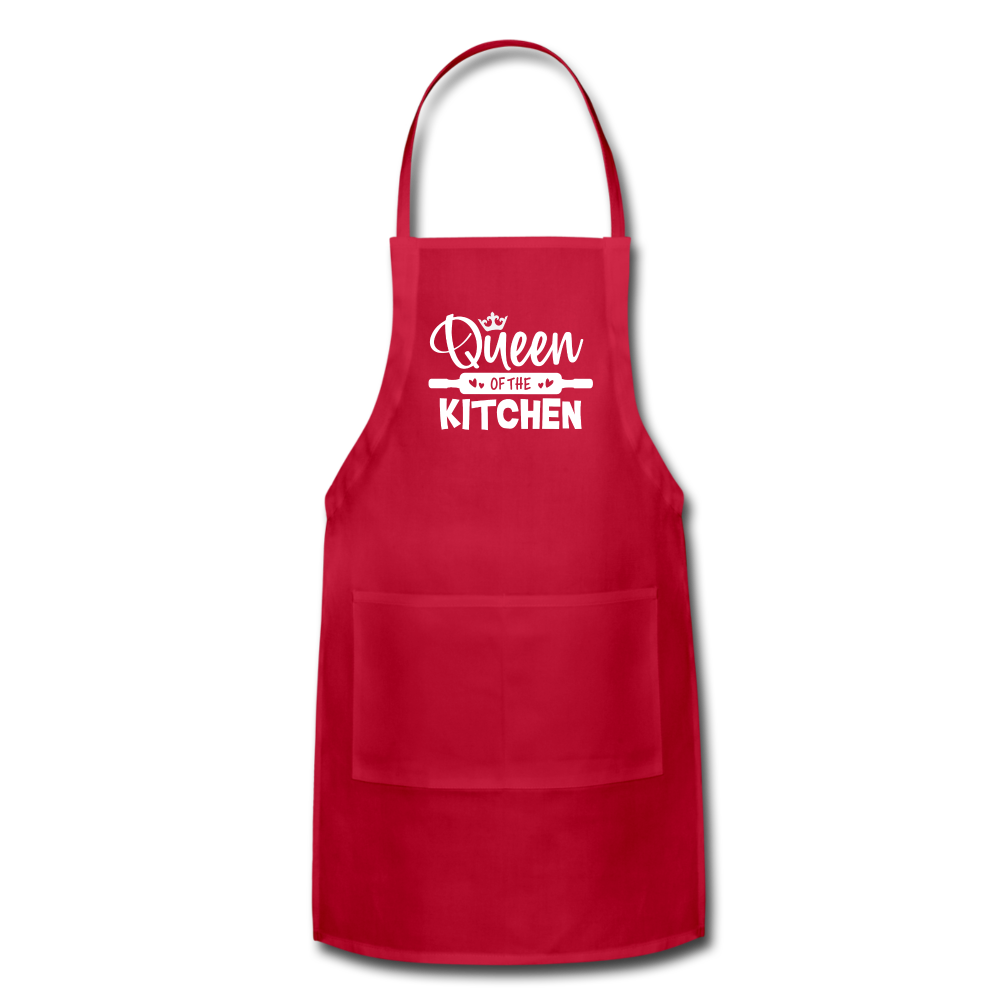 Queen of the Kitchen Adjustable Apron - red