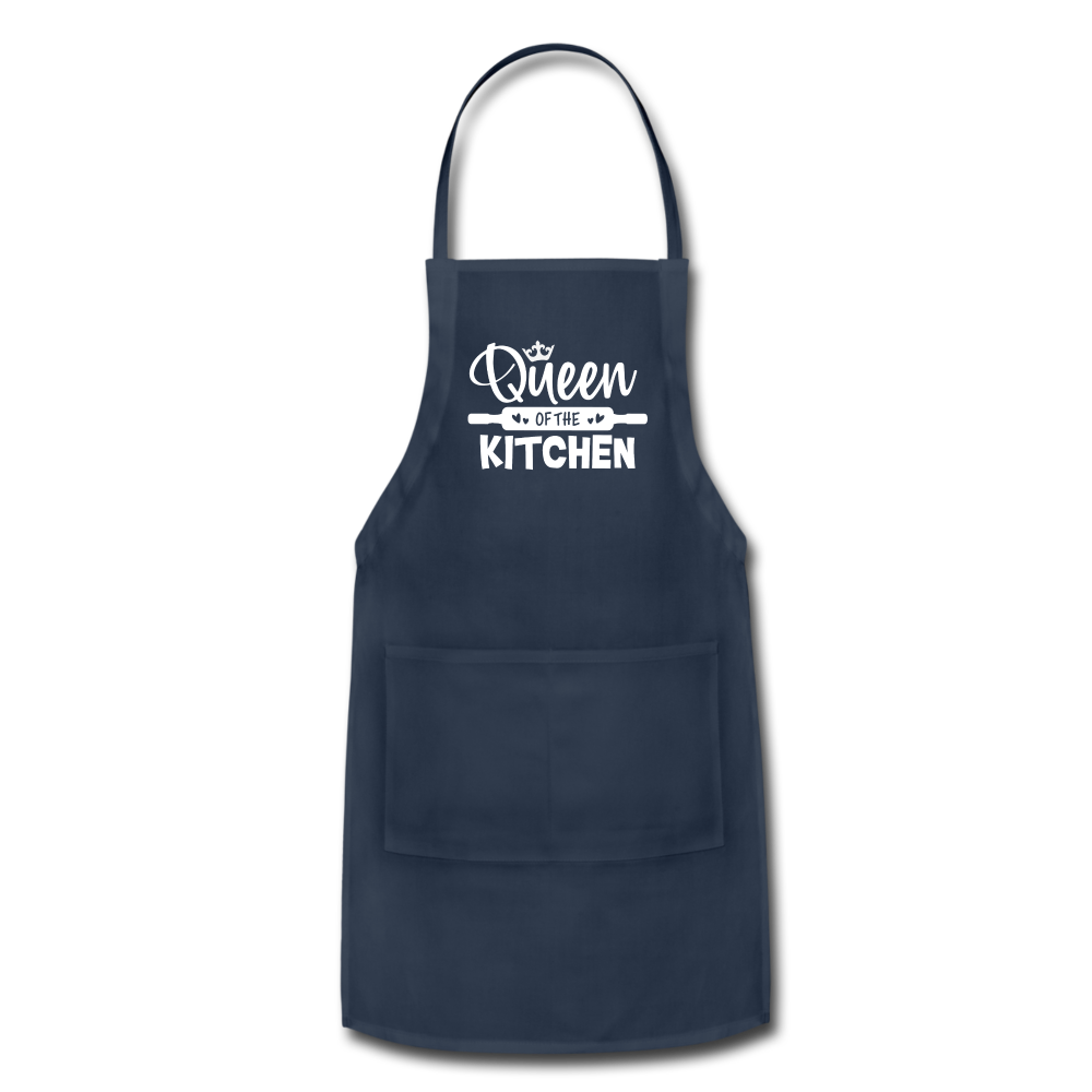 Queen of the Kitchen Adjustable Apron - navy