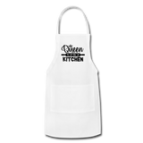 Queen of the Kitchen Adjustable Apron - white