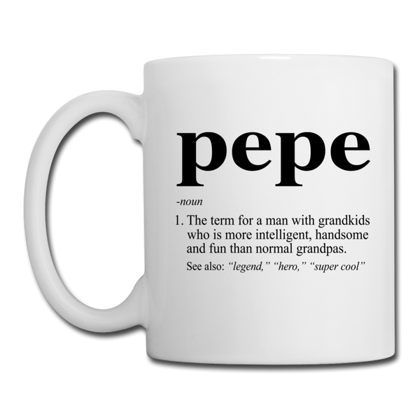 Pepe Definition Coffee/Tea Mug - white