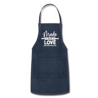 Made with Love and Some Other Stuff Adjustable Apron - navy