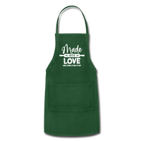 Made with Love and Some Other Stuff Adjustable Apron - forest green