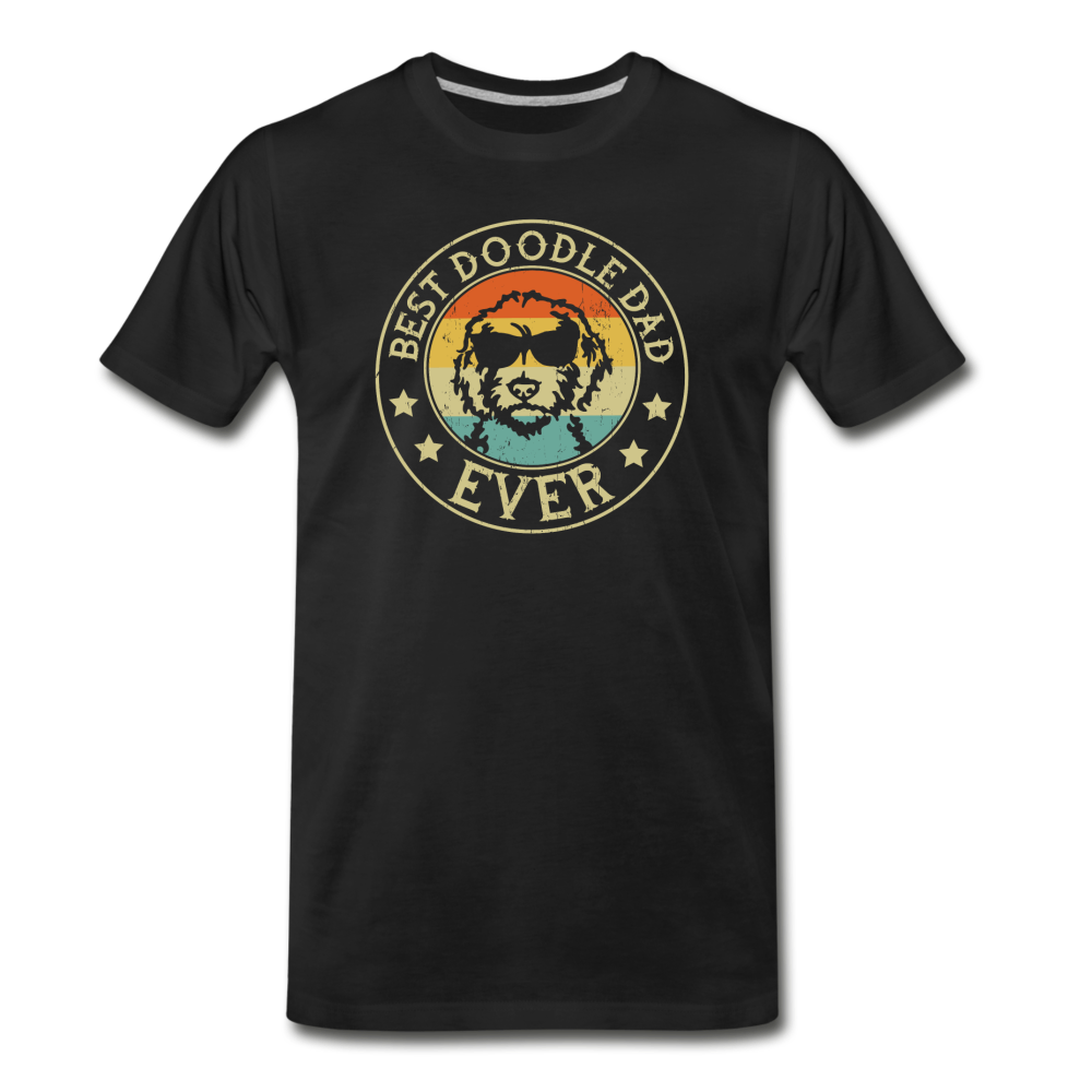 Best Doodle Dad Ever Men's Premium T-Shirt - black