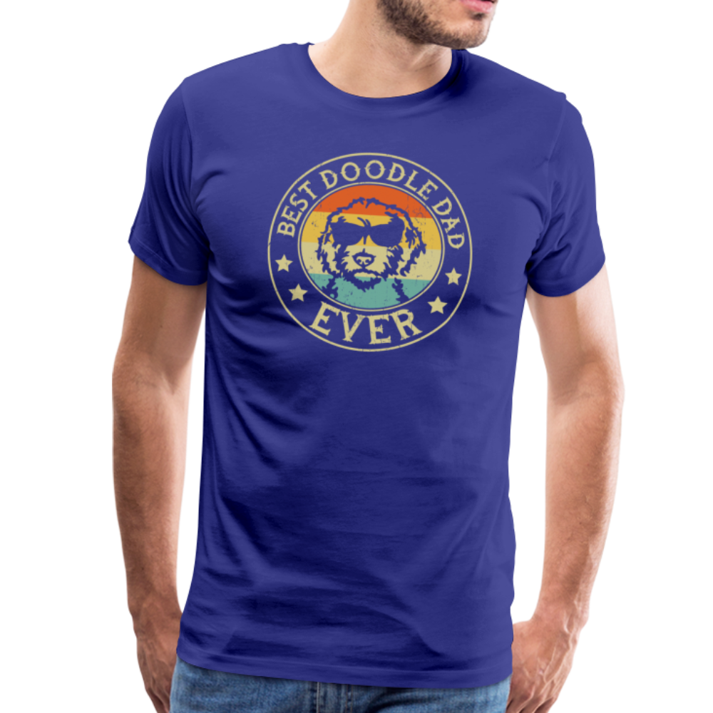 Best Doodle Dad Ever Men's Premium T-Shirt - royal blue