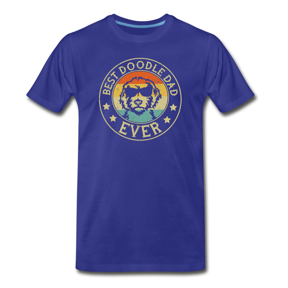 Best Doodle Dad Ever Men's Premium T-Shirt - royal blue