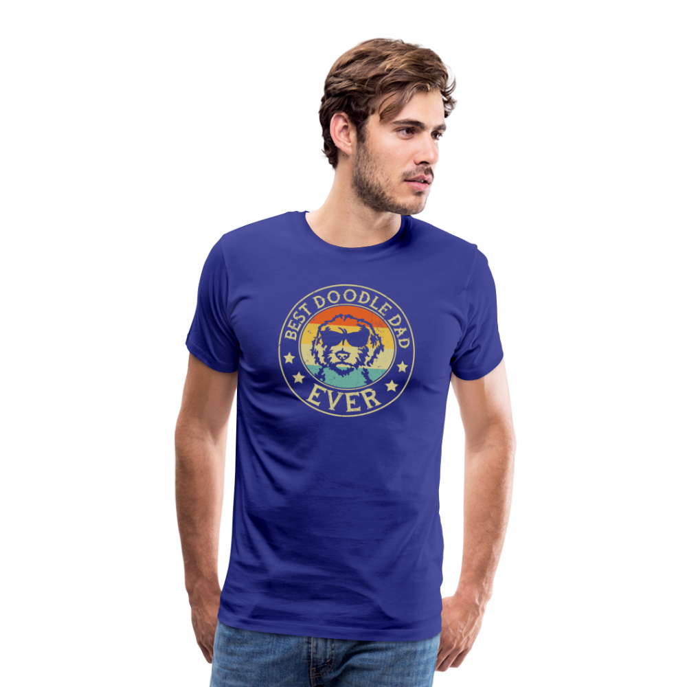 Best Doodle Dad Ever Men's Premium T-Shirt - royal blue