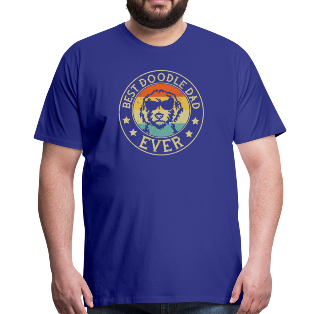 Best Doodle Dad Ever Men's Premium T-Shirt - royal blue