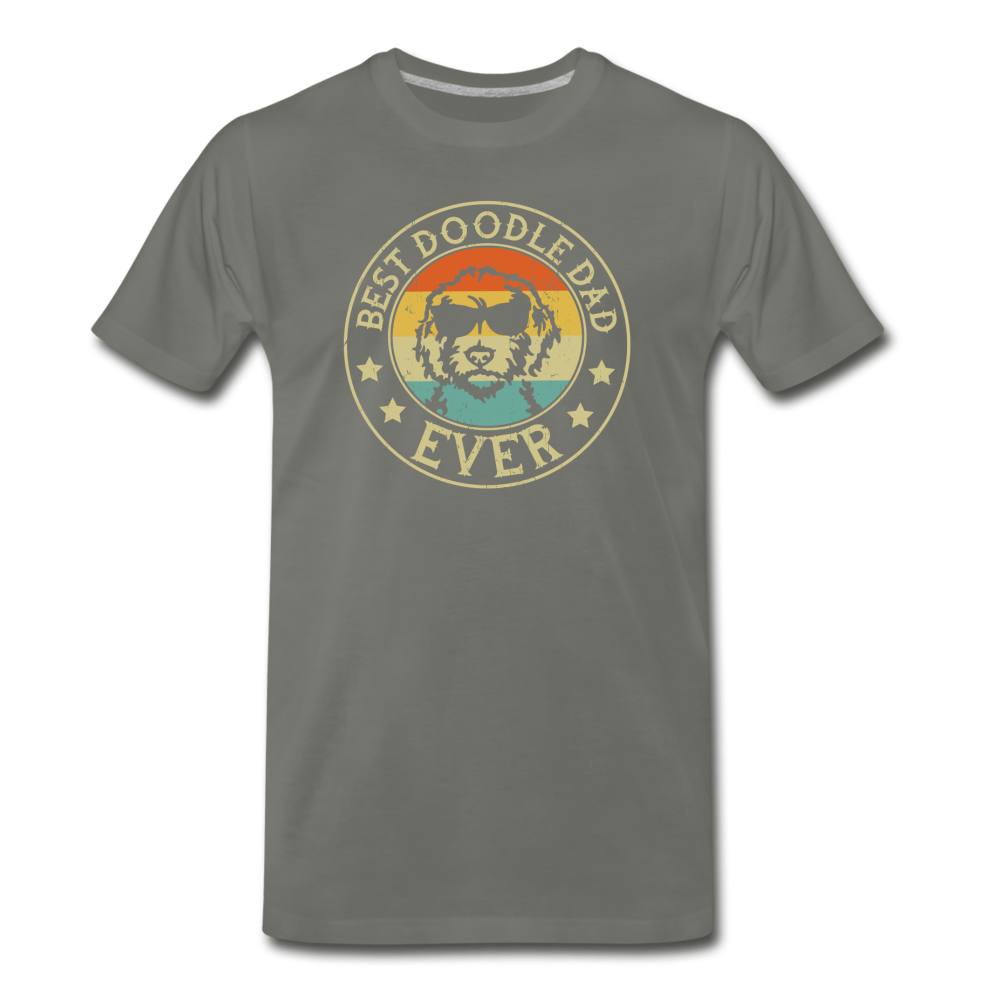 Best Doodle Dad Ever Men's Premium T-Shirt - asphalt gray
