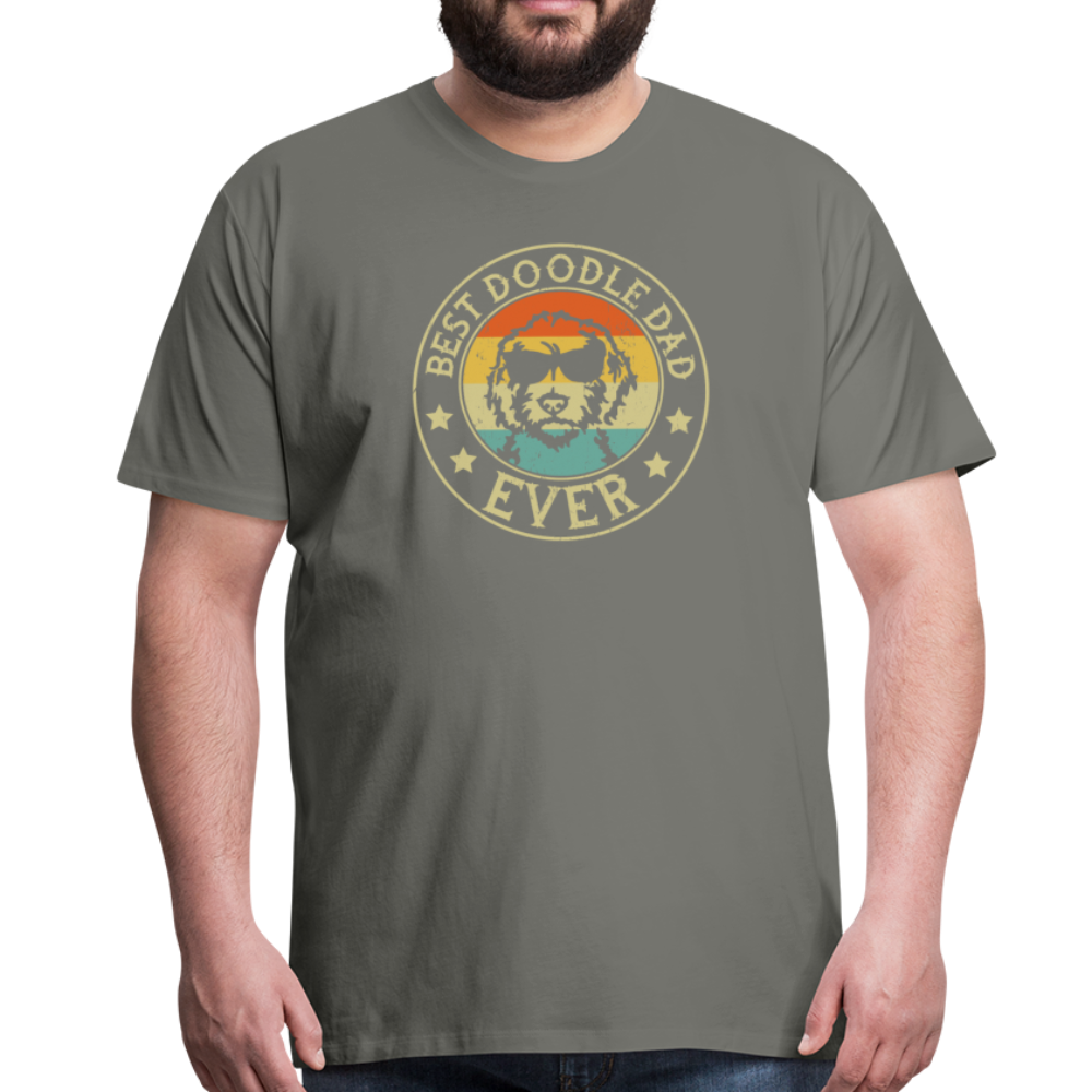 Best Doodle Dad Ever Men's Premium T-Shirt - asphalt gray