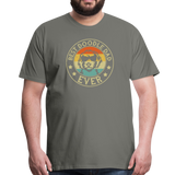 Best Doodle Dad Ever Men's Premium T-Shirt - asphalt gray