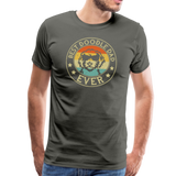 Best Doodle Dad Ever Men's Premium T-Shirt - asphalt gray