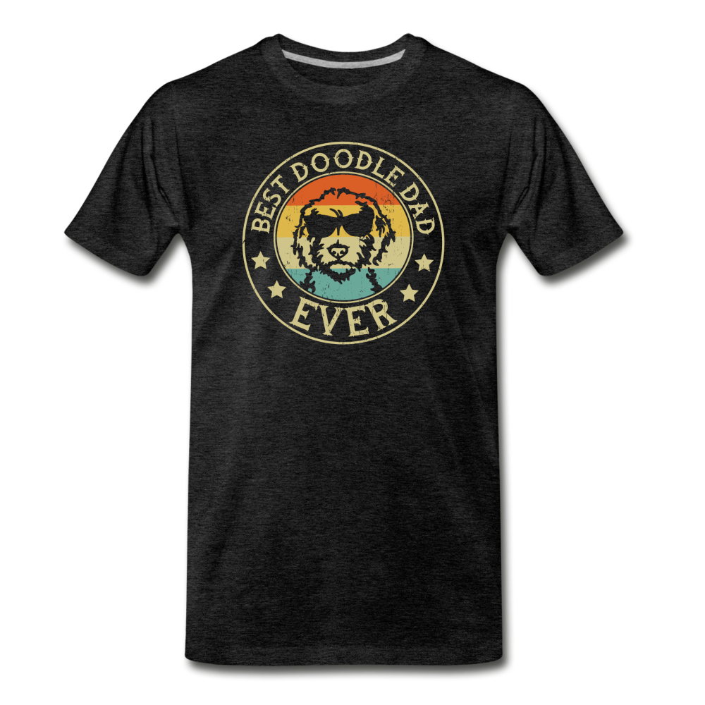 Best Doodle Dad Ever Men's Premium T-Shirt - charcoal grey
