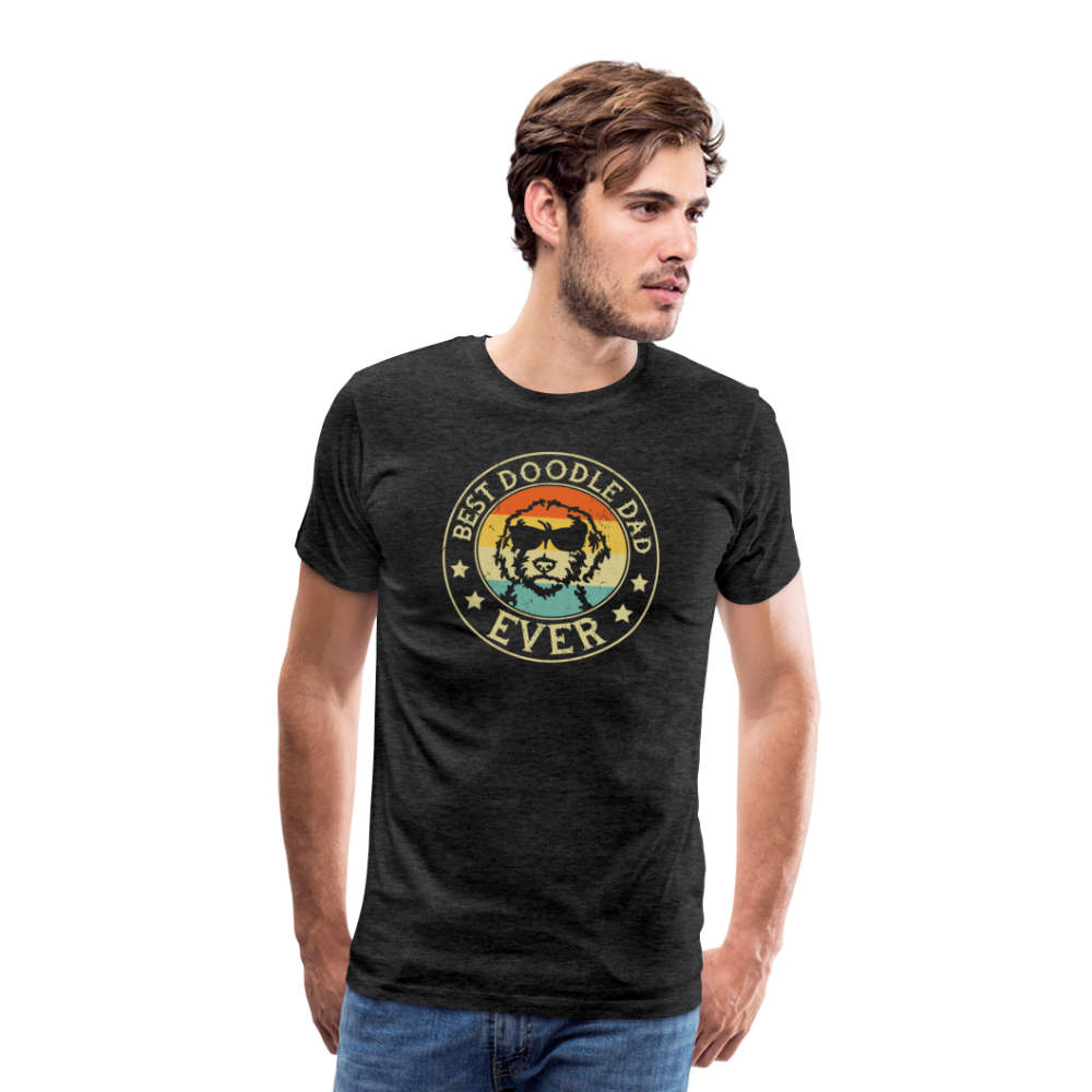 Best Doodle Dad Ever Men's Premium T-Shirt - charcoal grey