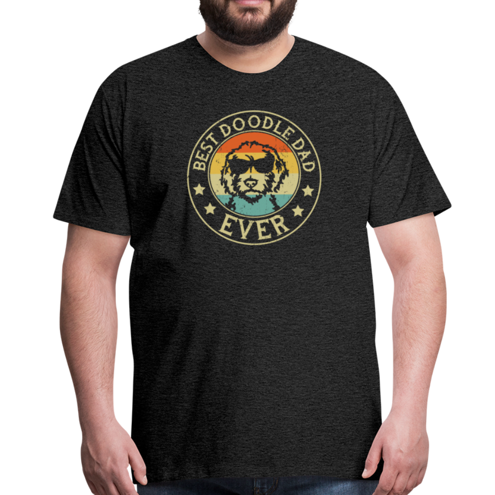 Best Doodle Dad Ever Men's Premium T-Shirt - charcoal grey