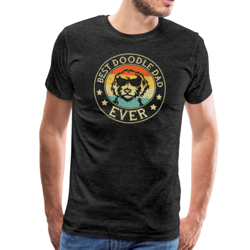 Best Doodle Dad Ever Men's Premium T-Shirt - charcoal grey