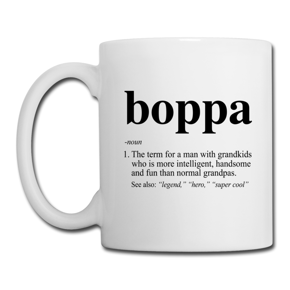 Boppa Definition Coffee/Tea Mug - white