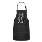 American Flag Grilling Tools Adjustable Apron - black
