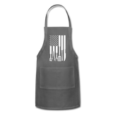 American Flag Grilling Tools Adjustable Apron - charcoal