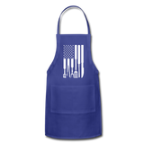 American Flag Grilling Tools Adjustable Apron - royal blue